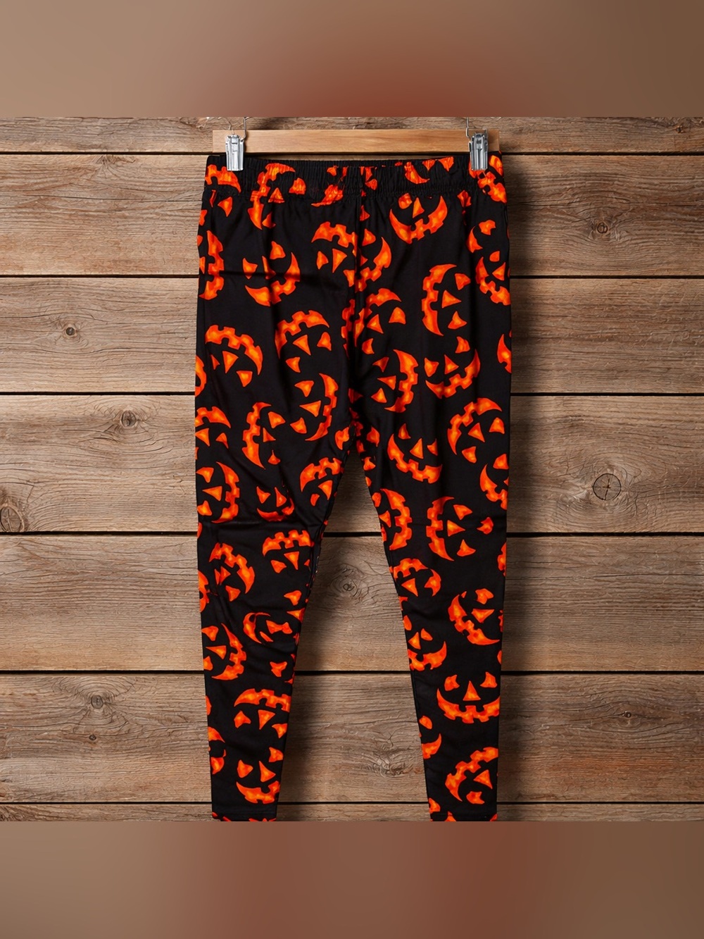 NOBO XXXL 3x 21 Jack O Lantern Eyes Cotton Spandex Blend Leggings